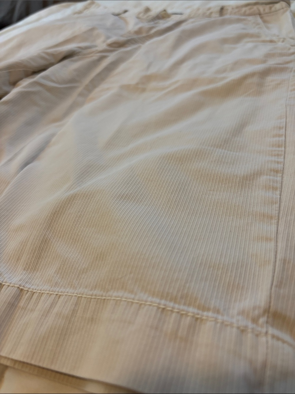 Michael Brandon Men's Light Cream Flat Front Shorts - Picture 5 of 7